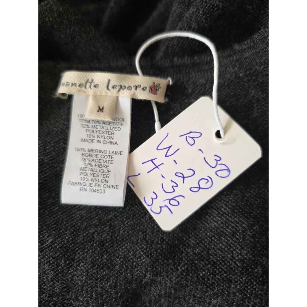 Nanette Lapore Knit Dress Size Medium 100% Wool - Picture 5 of 6